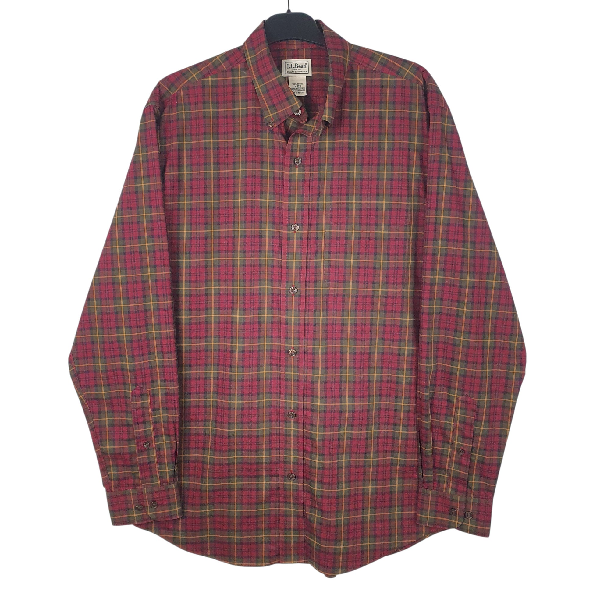 Mens Red L.L.Bean  Long Sleeve Shirt