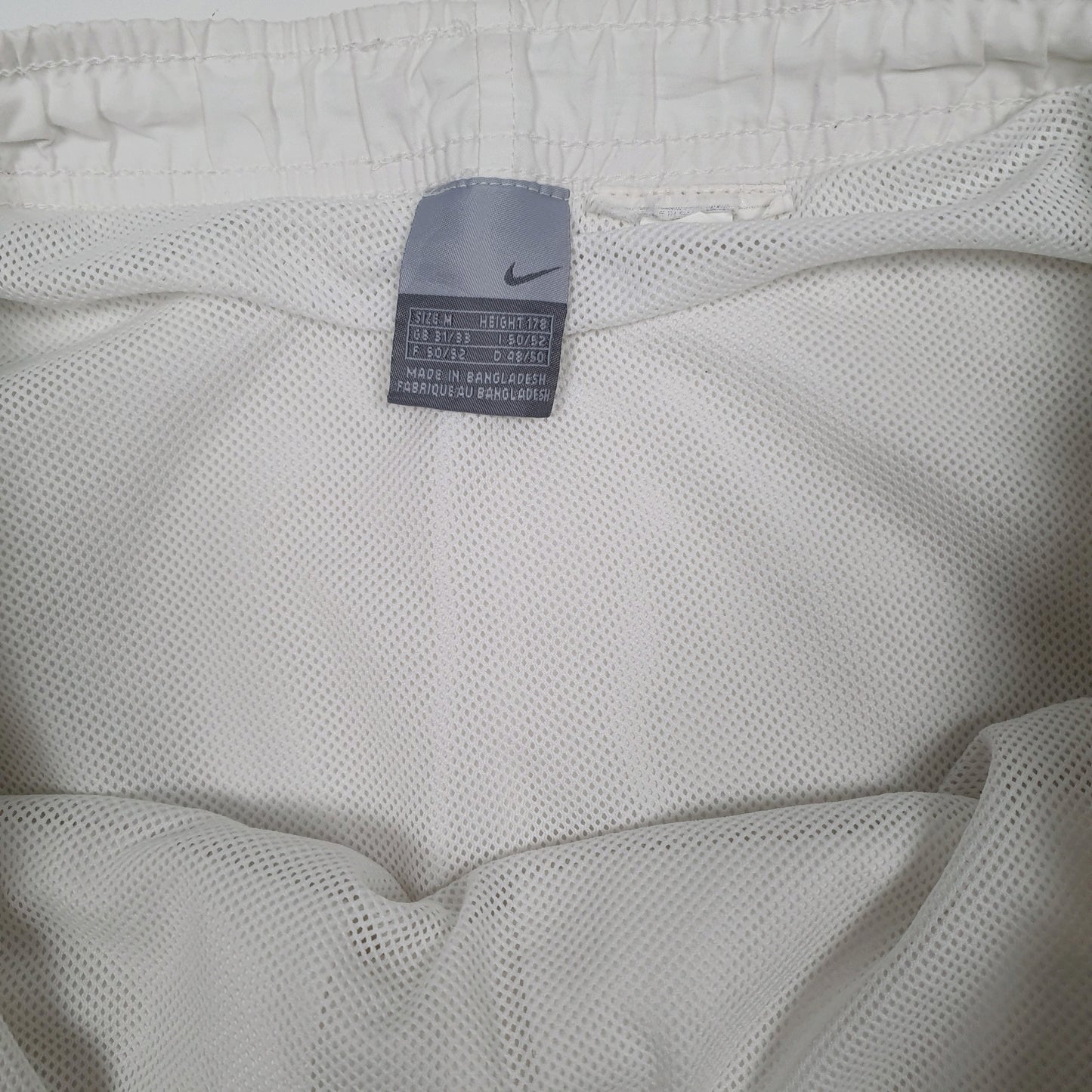 Mens White Nike Vintage 00s  Shorts