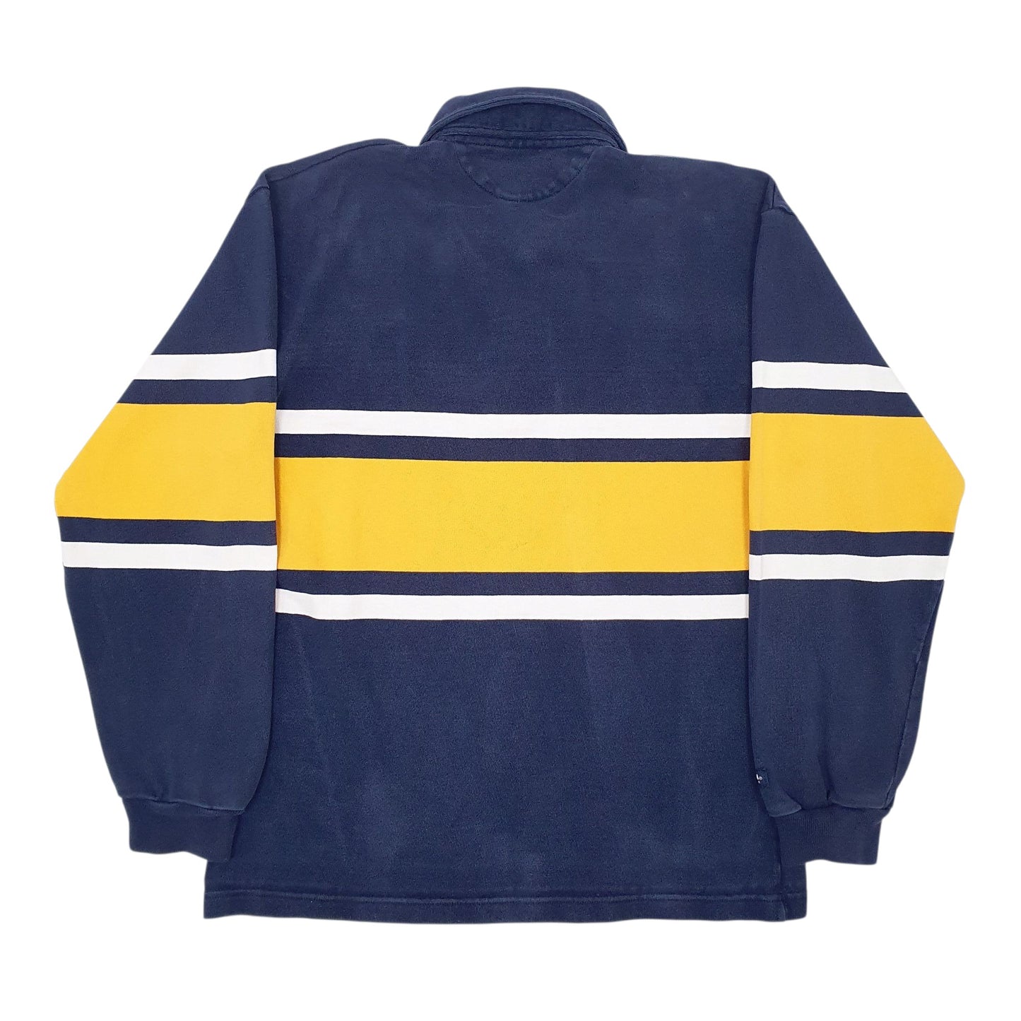 Mens Navy Barbarian Rugby Hoodie Polo Shirt