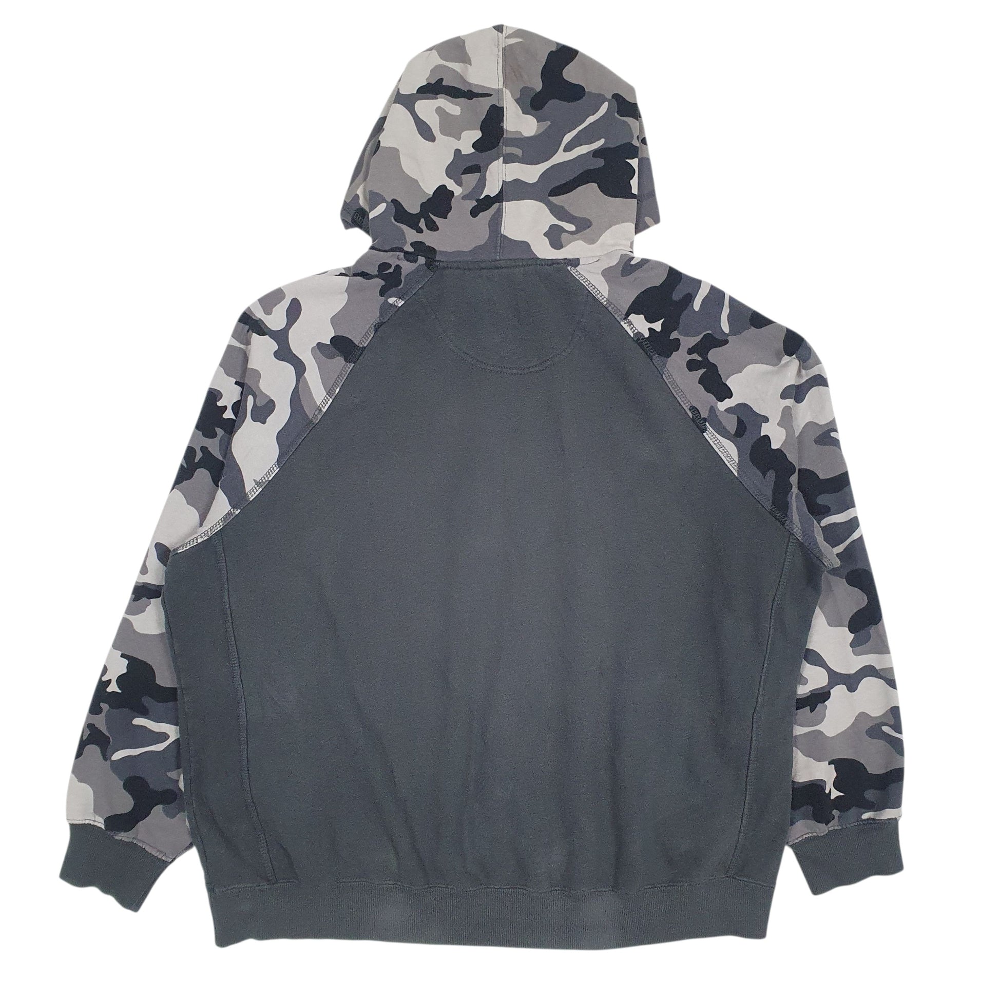 Mens Grey Starter Camo Hoodie Jumper