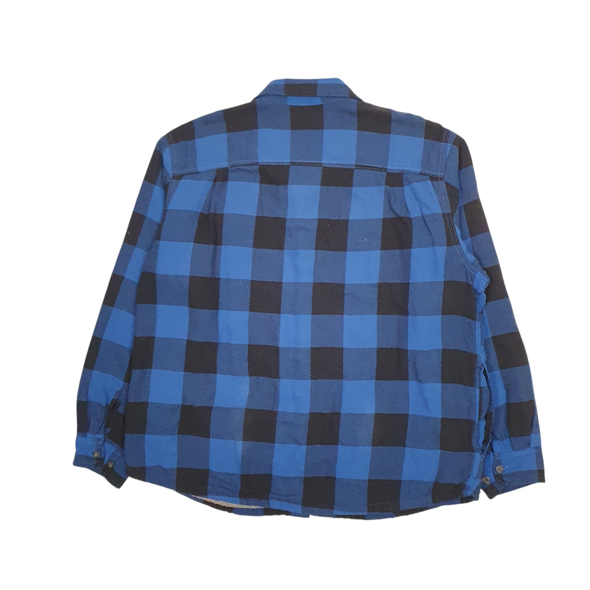 Mens Blue Wrangler Sherpa Lined  Coat