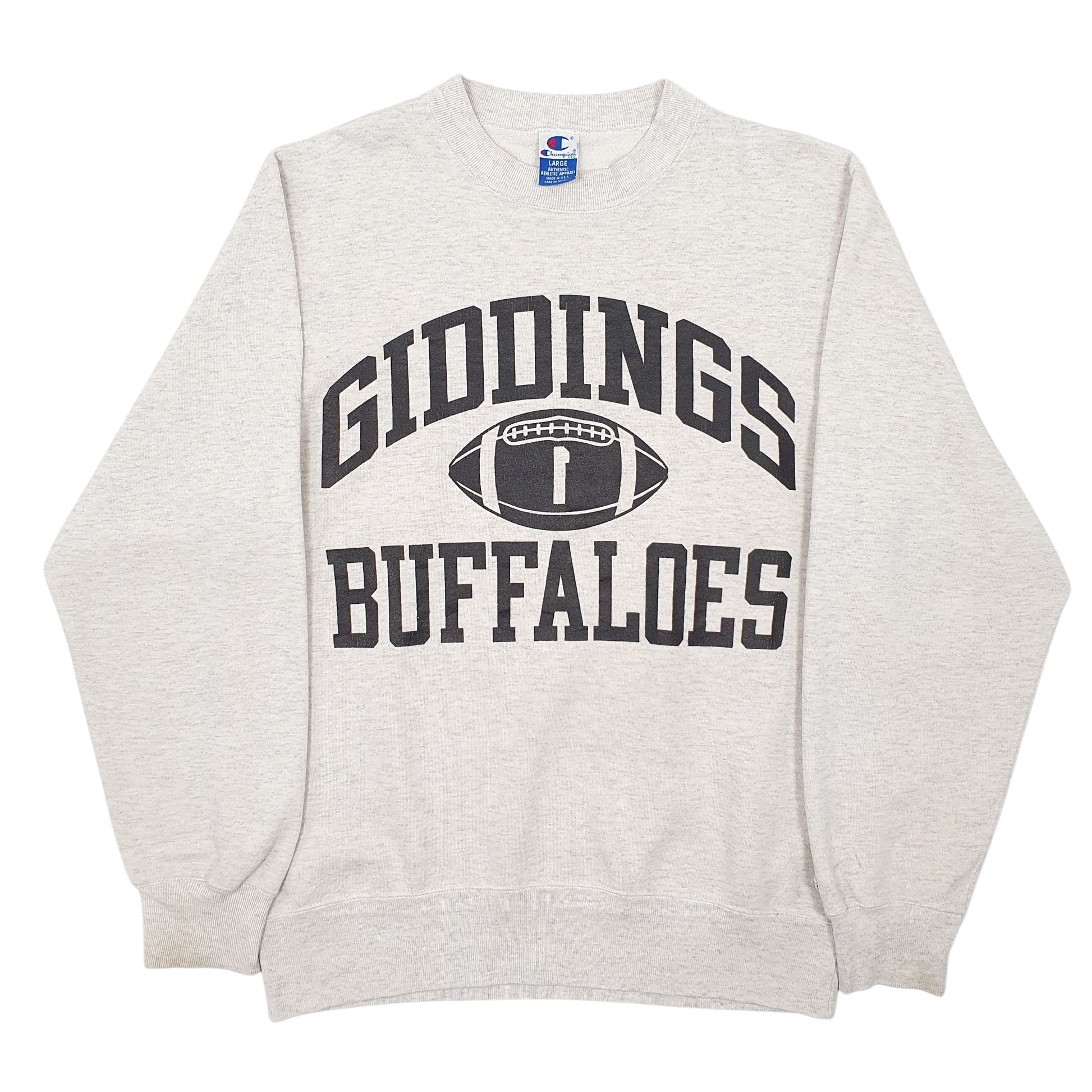 Mens Grey Champion Made In USA Vintage 90s Crewneck Jumper