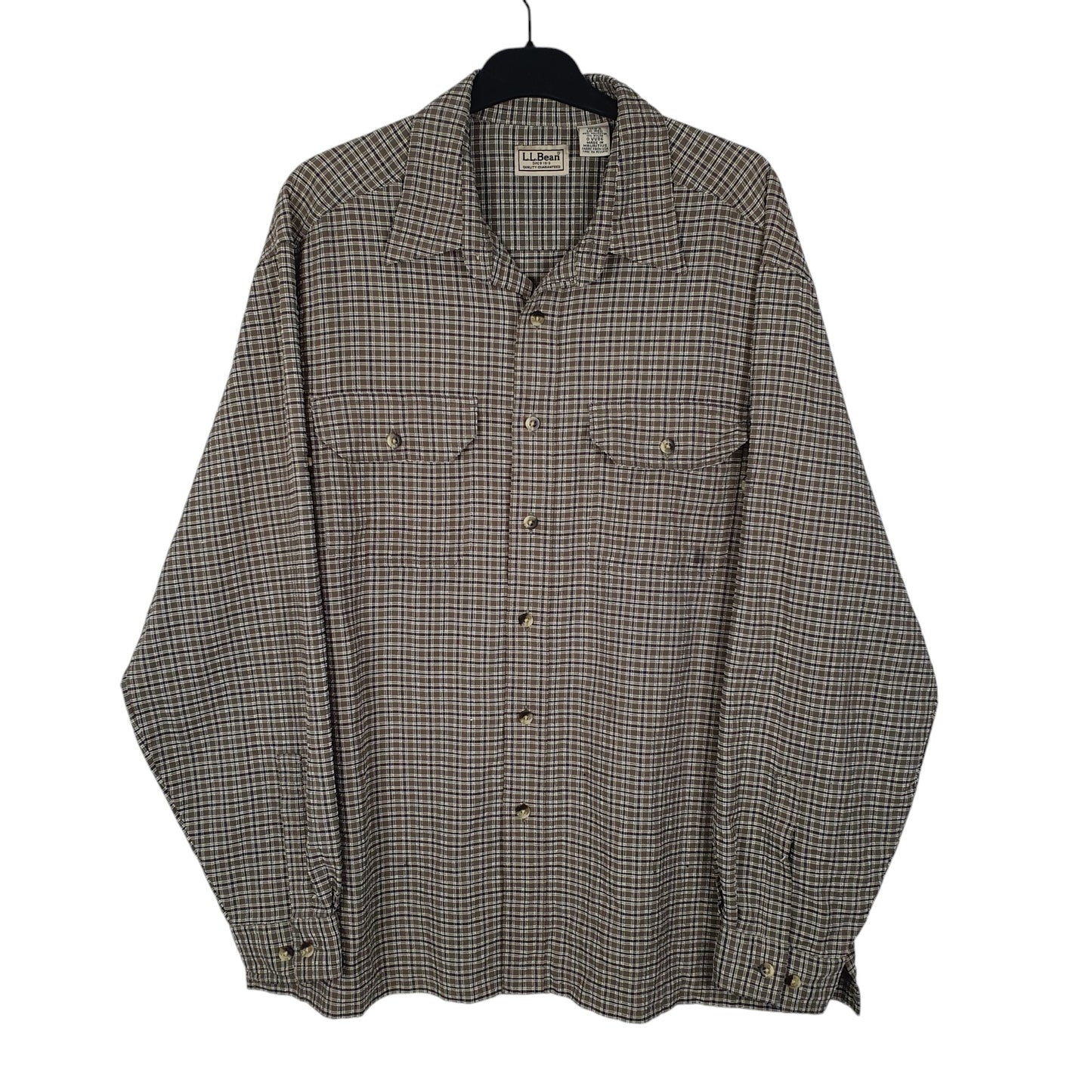 Mens Green L.L.Bean  Long Sleeve Shirt
