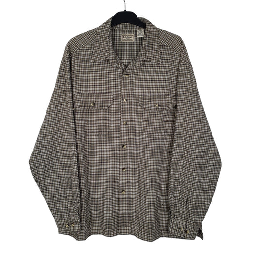 Mens Green L.L.Bean  Long Sleeve Shirt