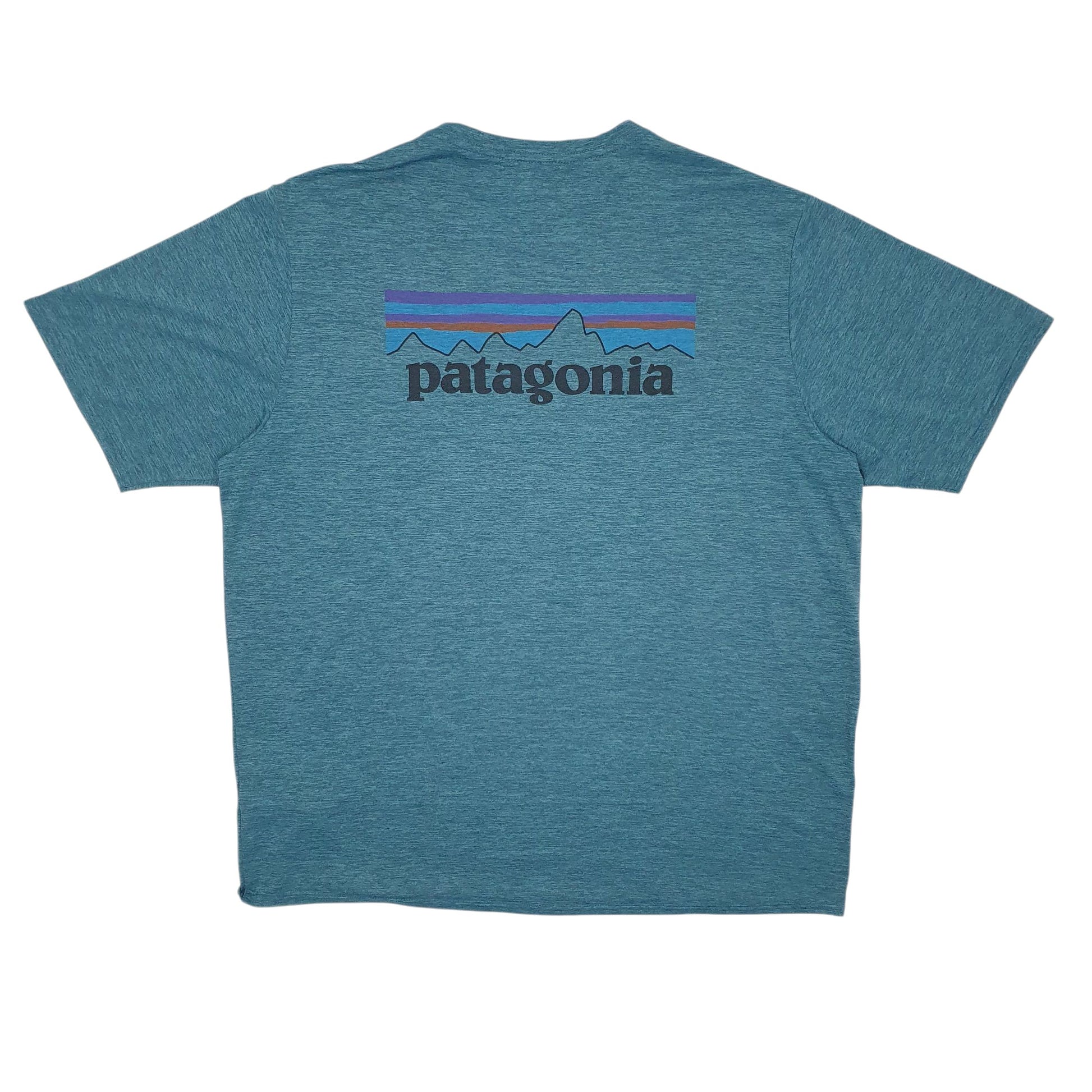 Mens Blue Patagonia Capilene  T Shirt