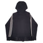 Womens Black Adidas Spellout Full Zip Jumper