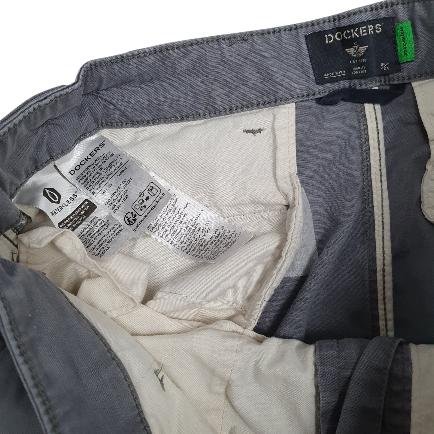 Mens Grey Dockers   Trousers