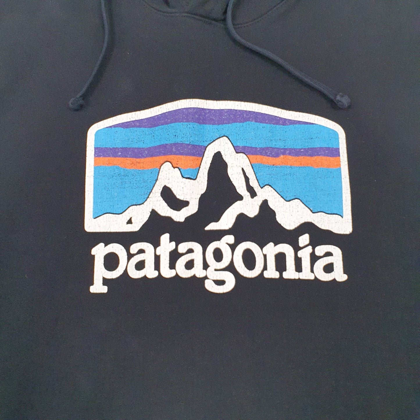 Mens Black Patagonia  Hoodie Jumper