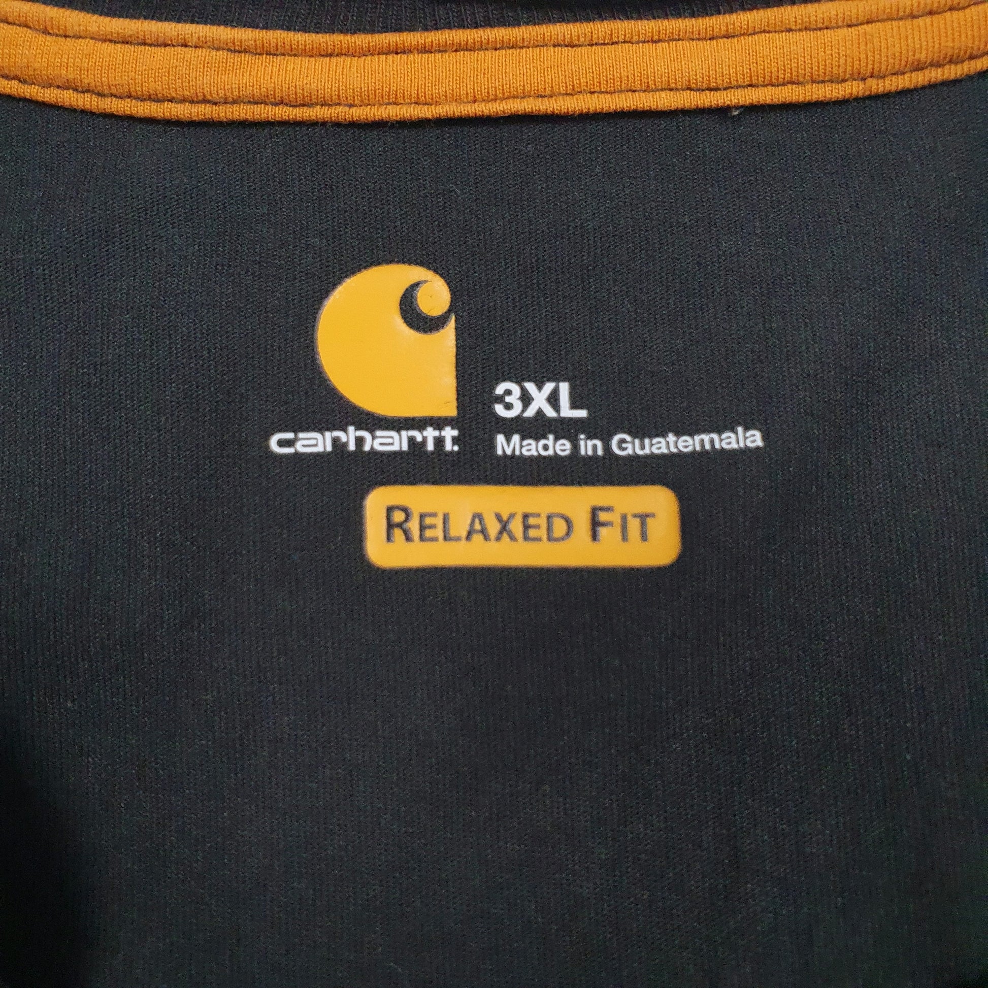 Mens Black Carhartt   T Shirt