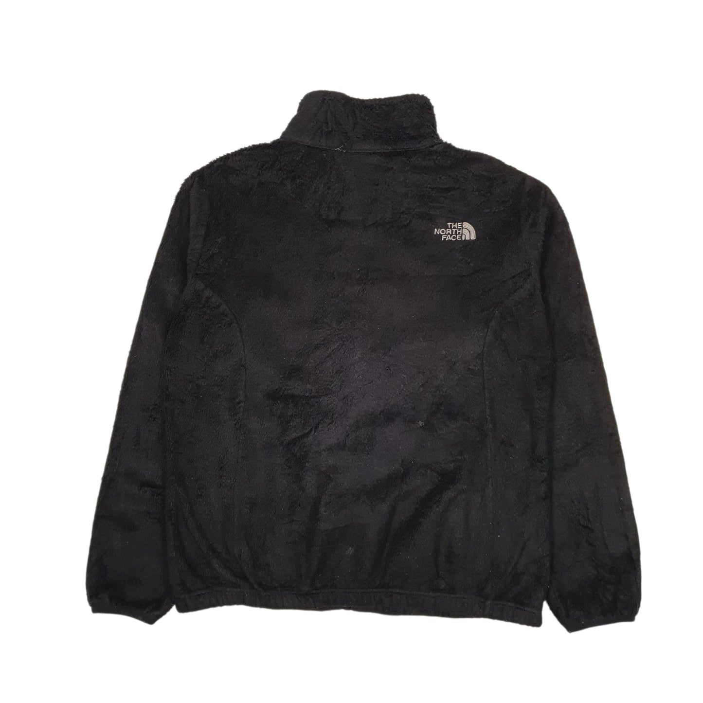 Womens Black The North Face Fluffy Full Zip Jumper
