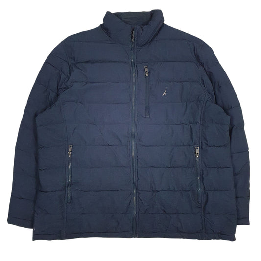 Mens Navy Nautica  Full Zip Coat