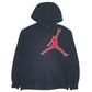 Mens Black Nike Air Jordans Hoodie Jumper