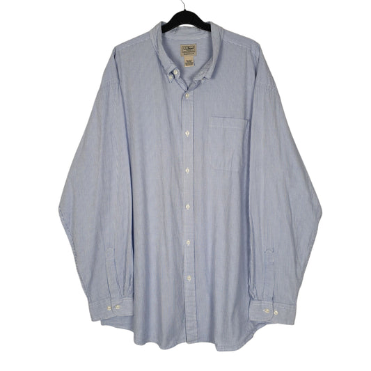 Mens Blue L.L.Bean  Long Sleeve Shirt