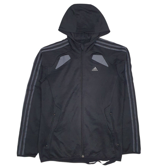 Mens Black Adidas  Full Zip Jumper