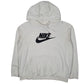 Womens White Nike Baggy Hoodie Jumper
