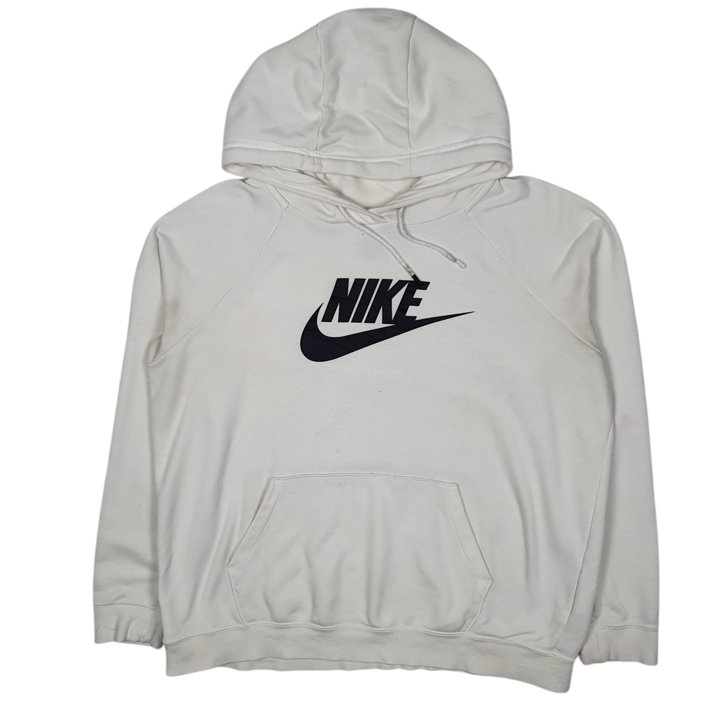 Womens White Nike Baggy Hoodie Jumper