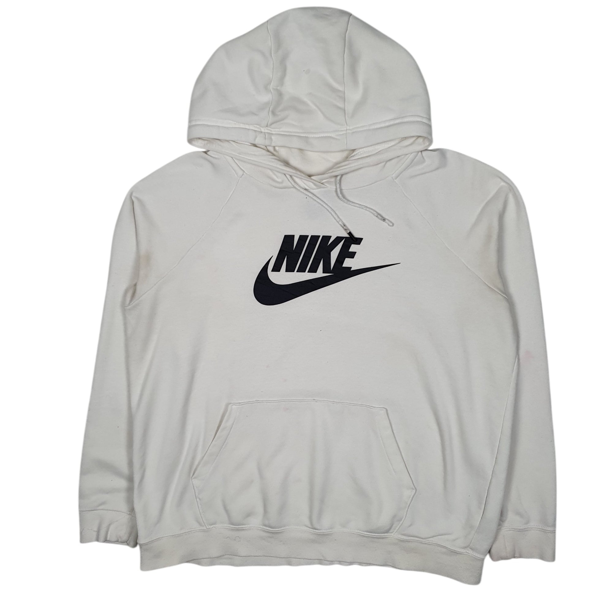Womens White Nike Baggy Hoodie Jumper