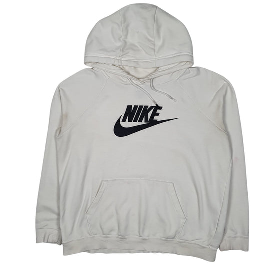 Womens White Nike Baggy Hoodie Jumper