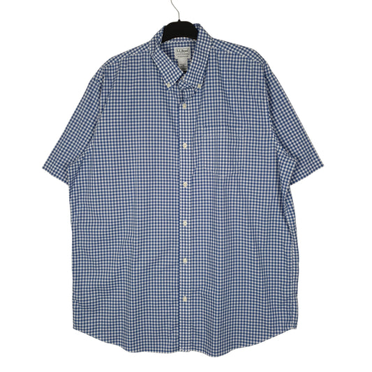 Mens Blue L.L.Bean  Short Sleeve Shirt