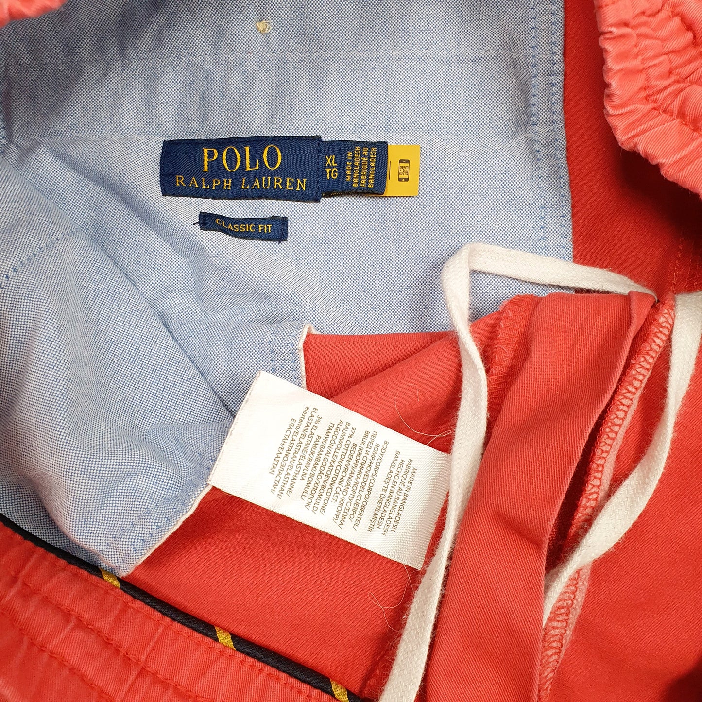 Mens Red Polo Ralph Lauren Jogger Stretch  Trousers