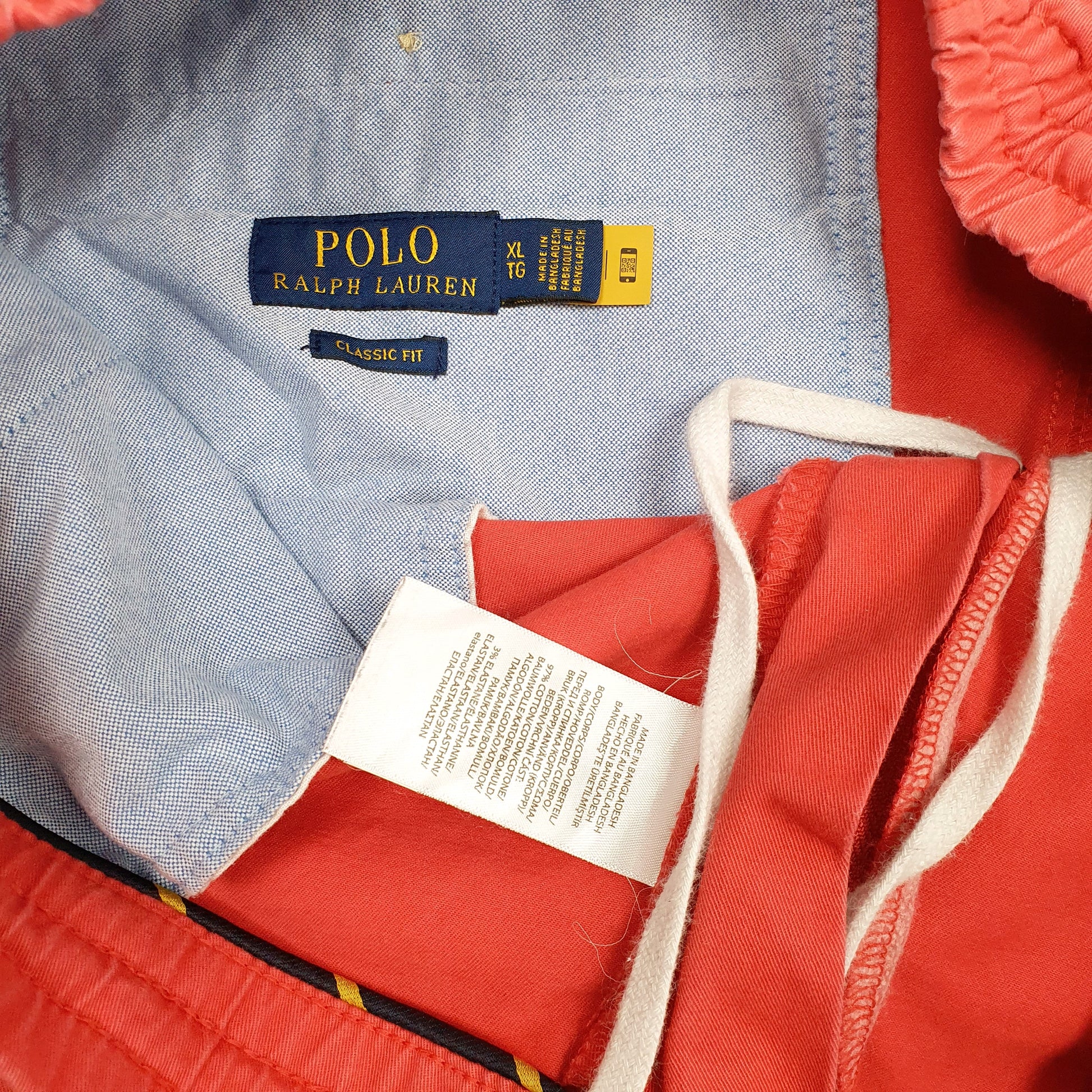 Mens Red Polo Ralph Lauren Jogger Stretch  Trousers