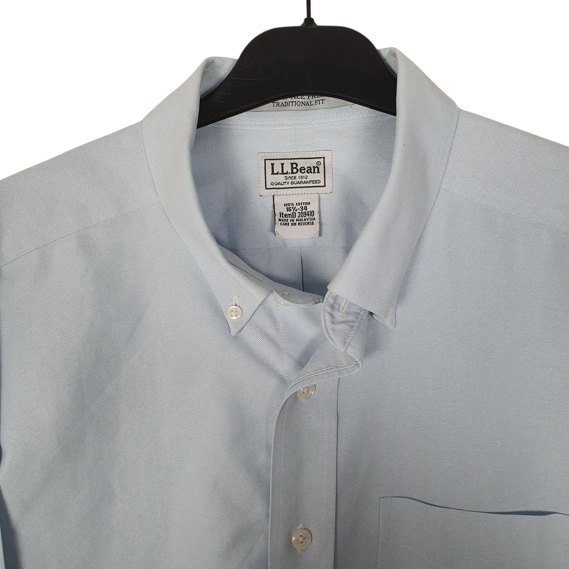 Mens Blue L.L.Bean   Shirt