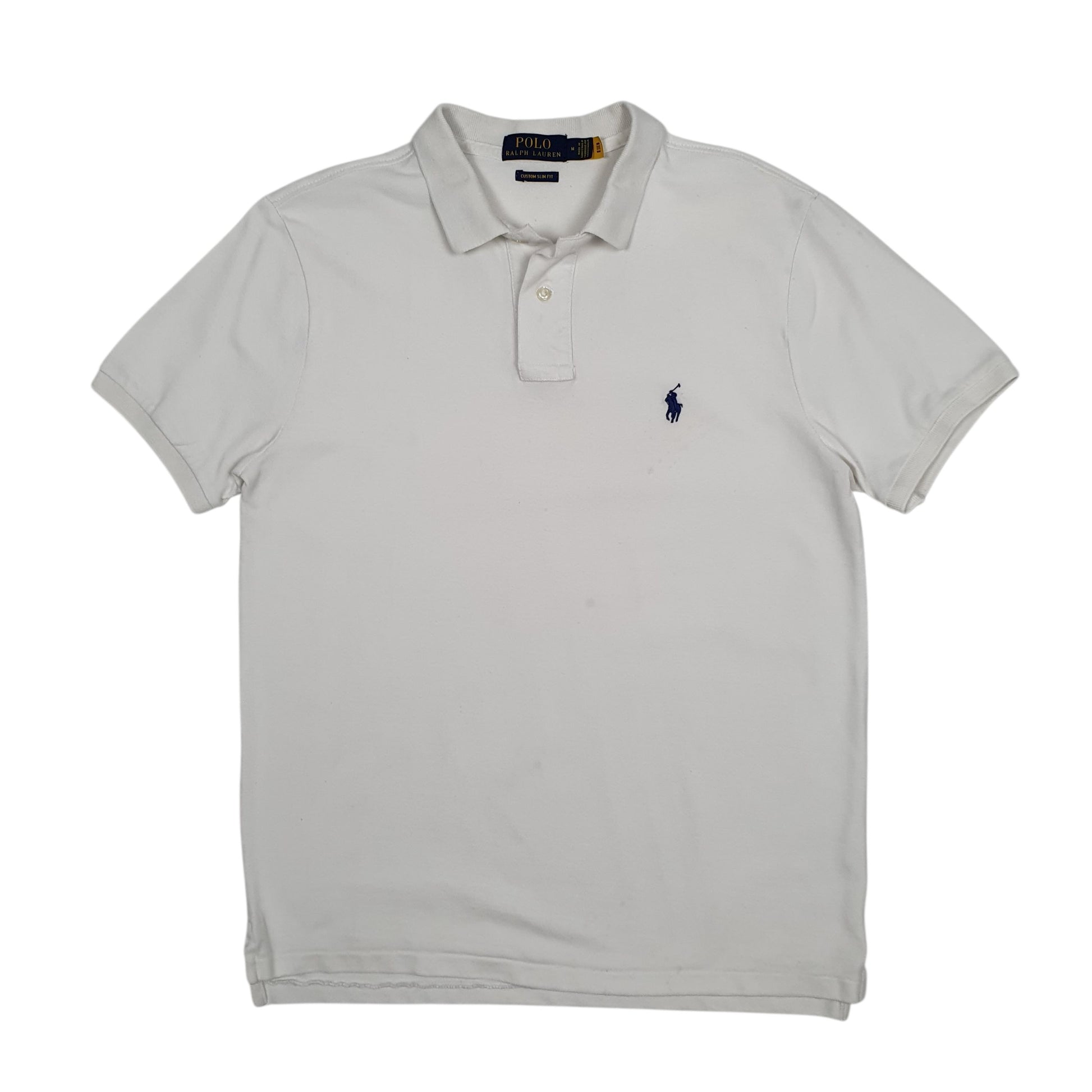 Mens White Polo Ralph Lauren  Short Sleeve Polo Shirt