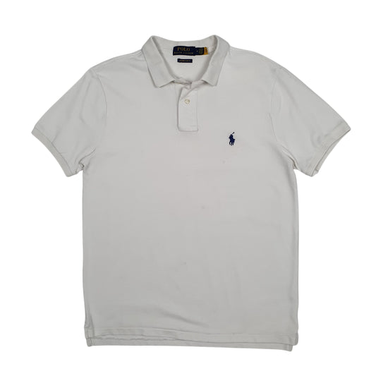 Mens White Polo Ralph Lauren  Short Sleeve Polo Shirt