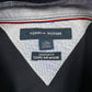 Mens Black Tommy Hilfiger  Hoodie Polo Shirt