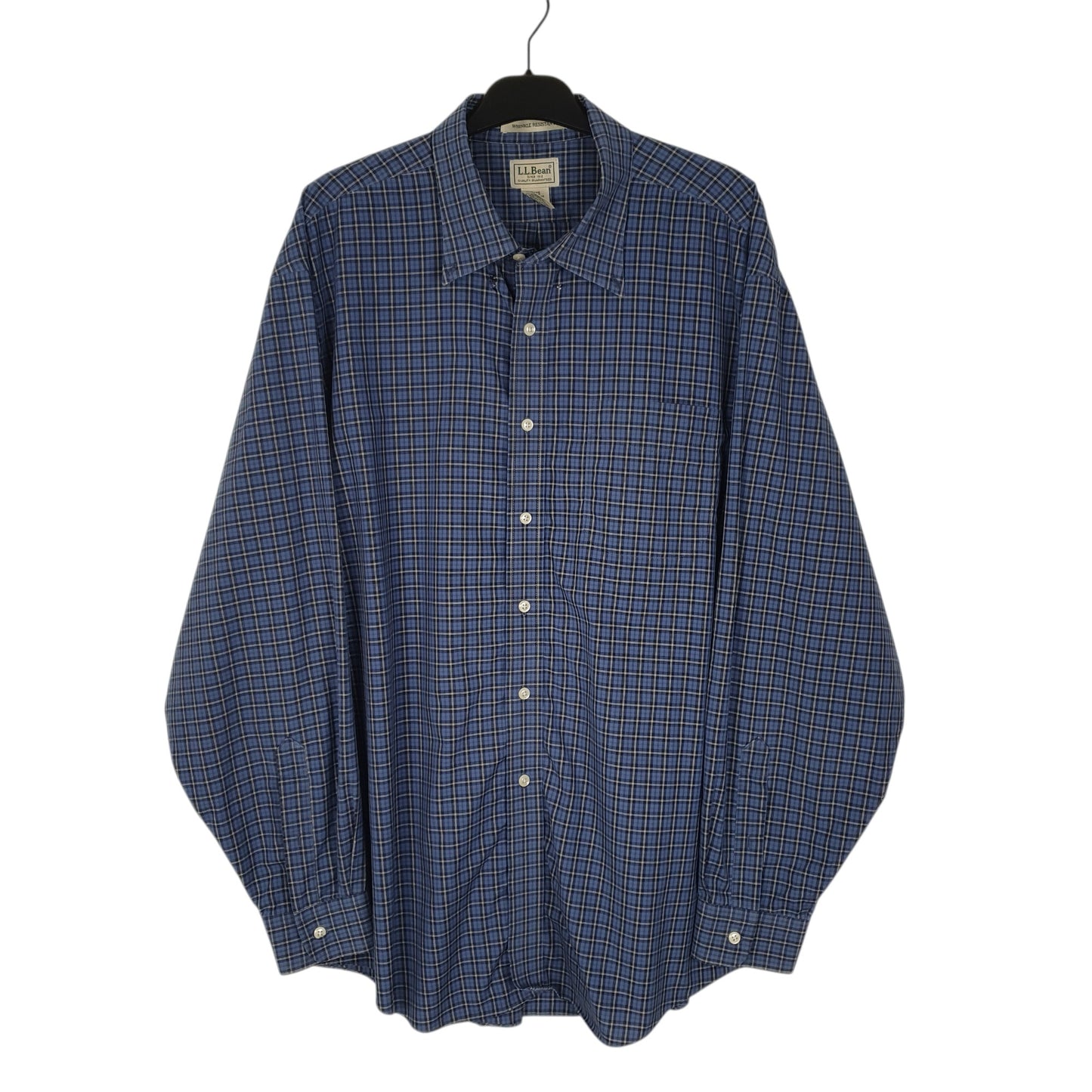 Mens Navy L.L.Bean  Long Sleeve Shirt