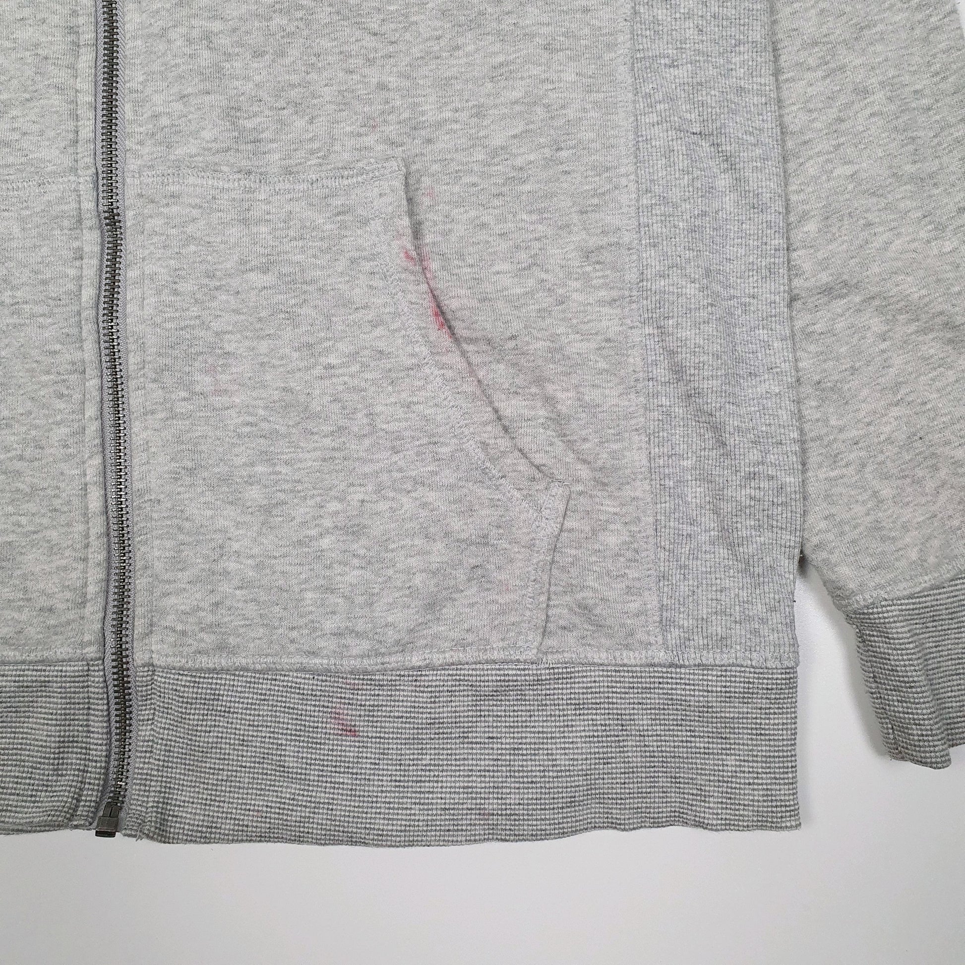 Mens Grey Champion Hoodie Full Zip Jumper