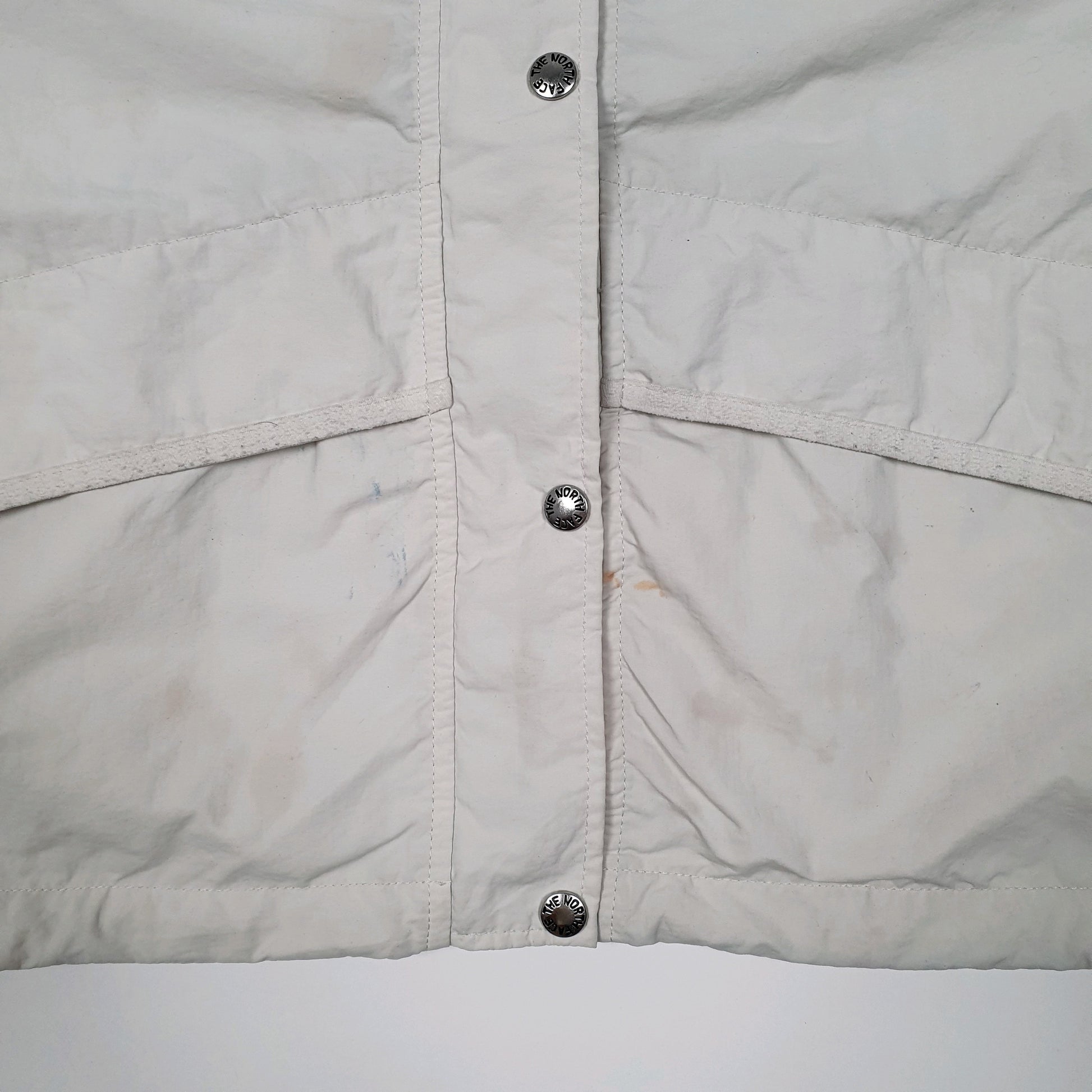 Womens White The North Face  Crewneck Coat