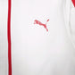 Mens White Puma  Full Zip Jumper