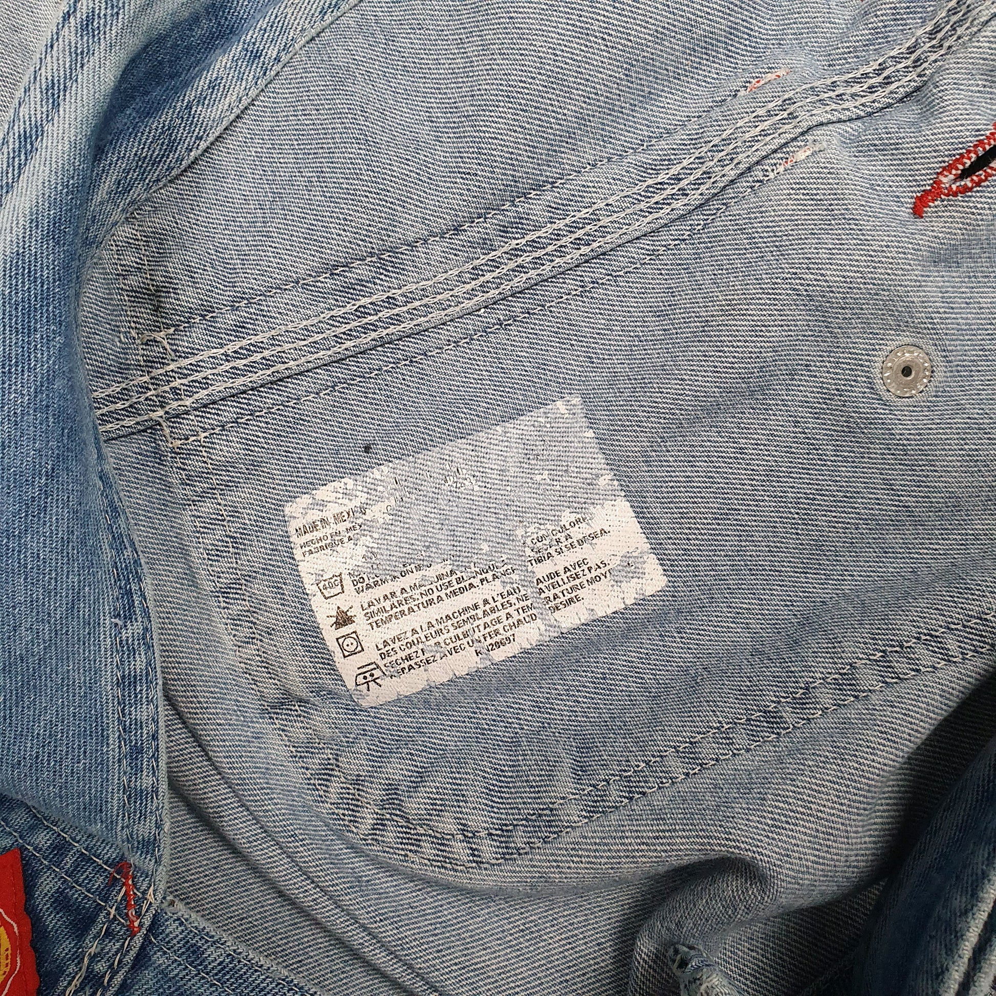 Mens Blue Dickies Vintage 00s Full Zip Trousers