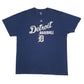 Mens Navy Majestic MLB Detroit Tigers Short Sleeve T Shirt