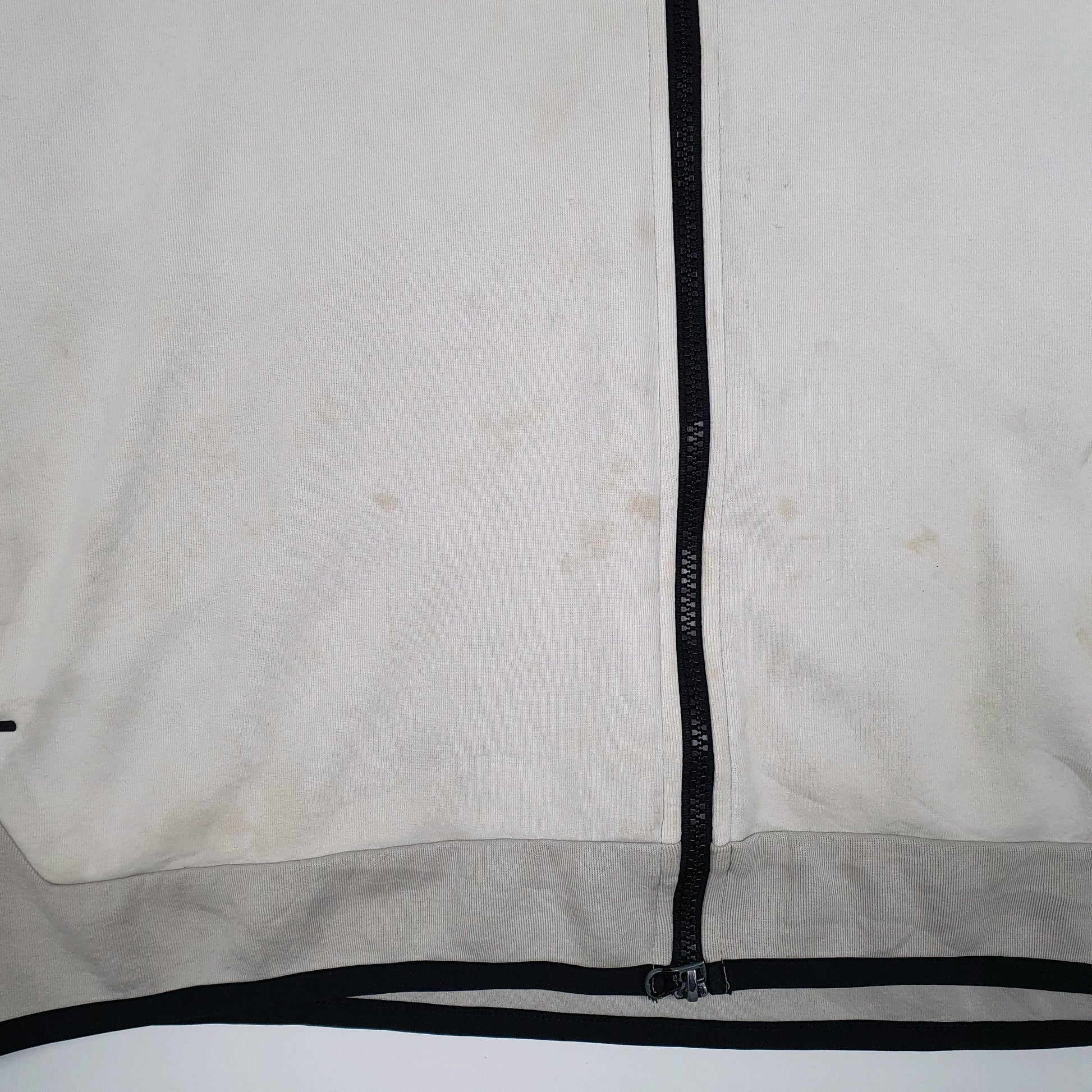 Mens Grey Nike Hoodie Tech Fleece Full Zip Jumper