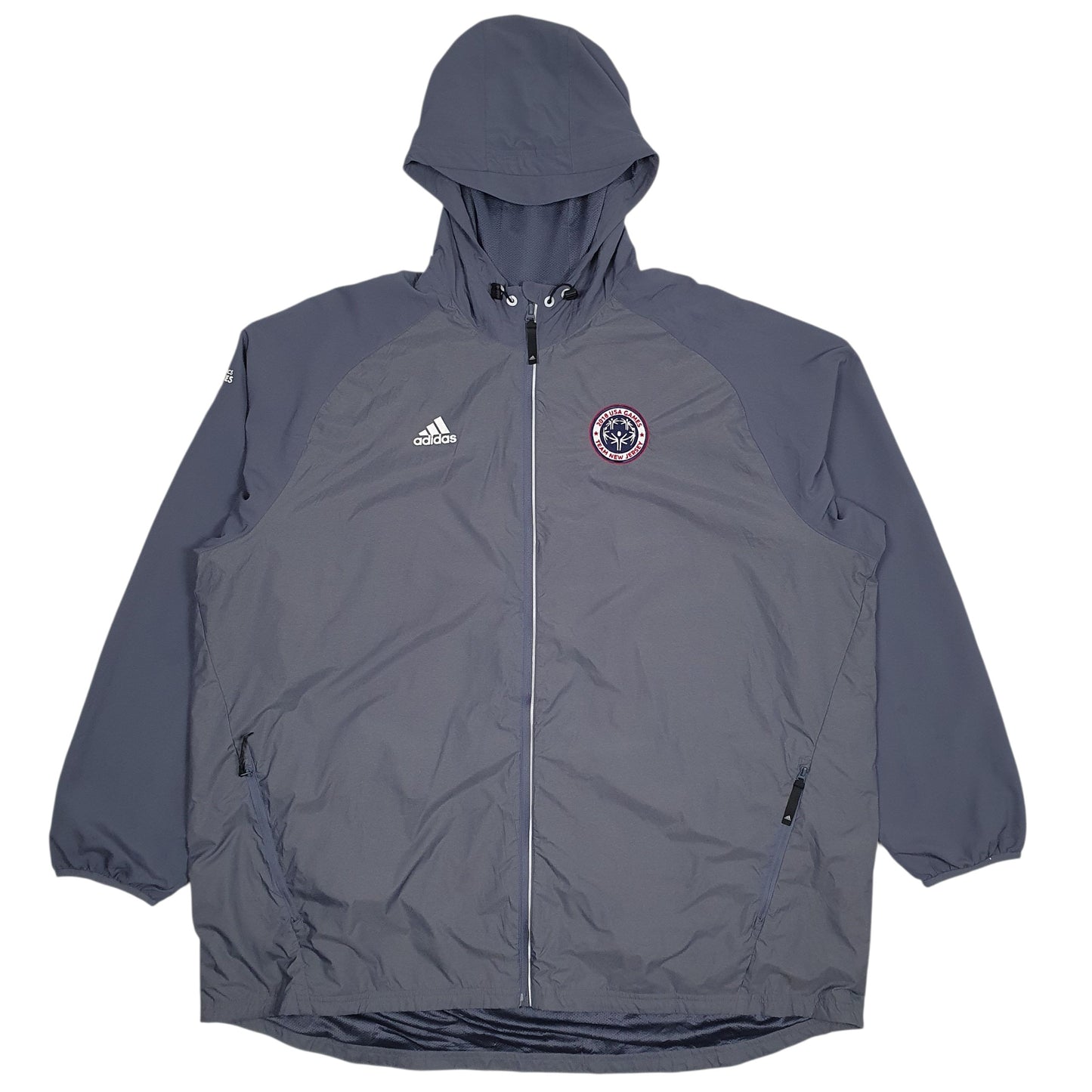 Mens Grey Adidas 2018 USA Games  Coat