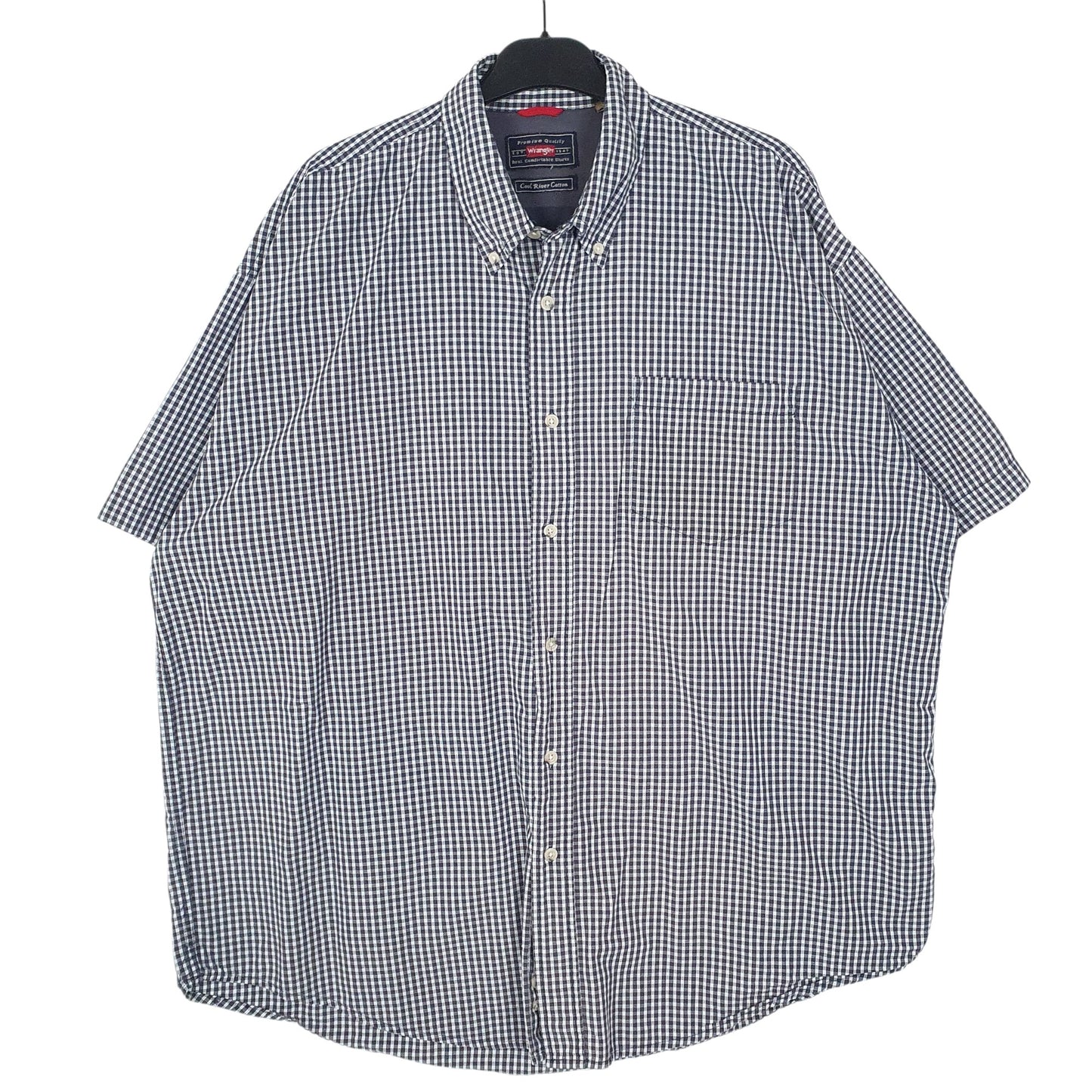 Mens Blue Wrangler  Short Sleeve Shirt