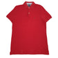 Mens Red Tommy Hilfiger  Short Sleeve Polo Shirt