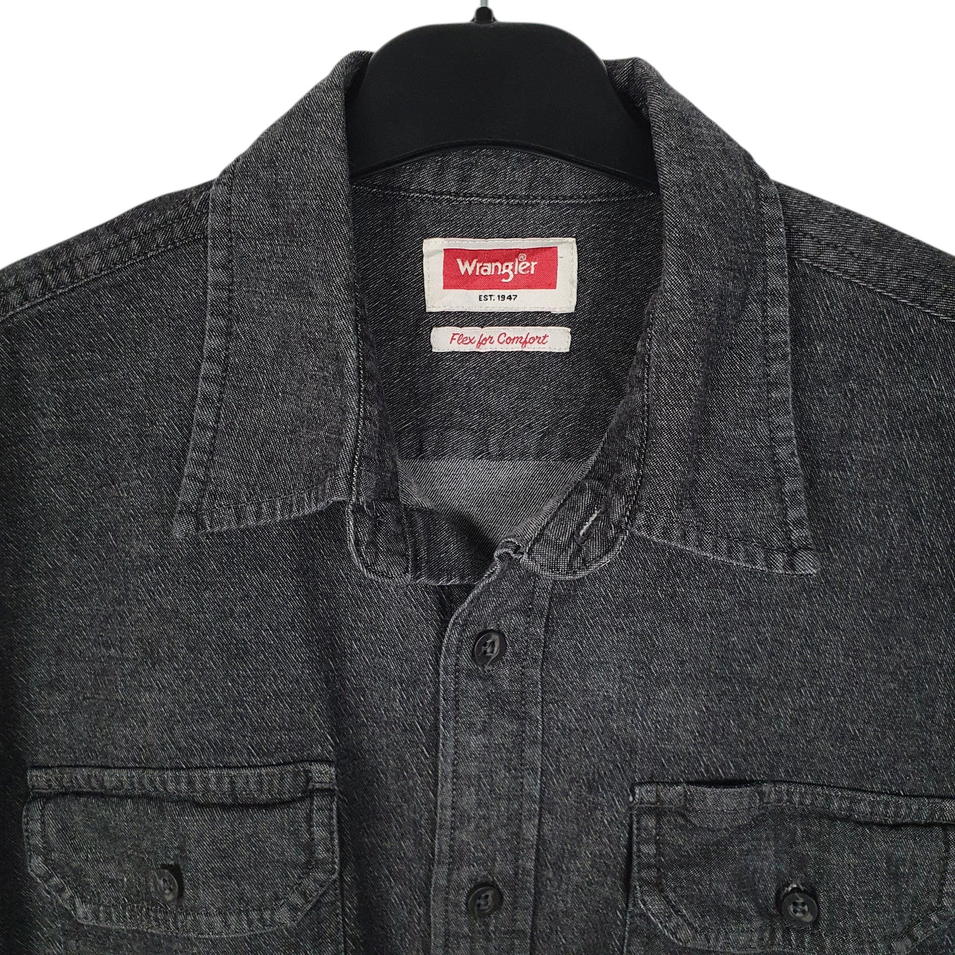 Mens Grey Wrangler   Shirt