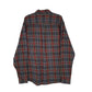 Mens Grey L.L.Bean Thick Flannel Plaid  Shirt