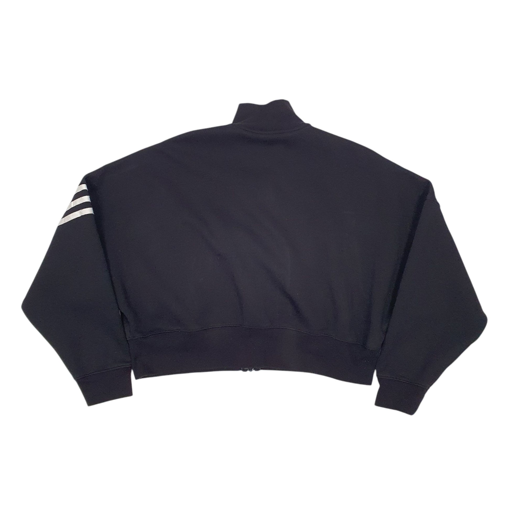 Womens Black Adidas  Full Zip Jumper