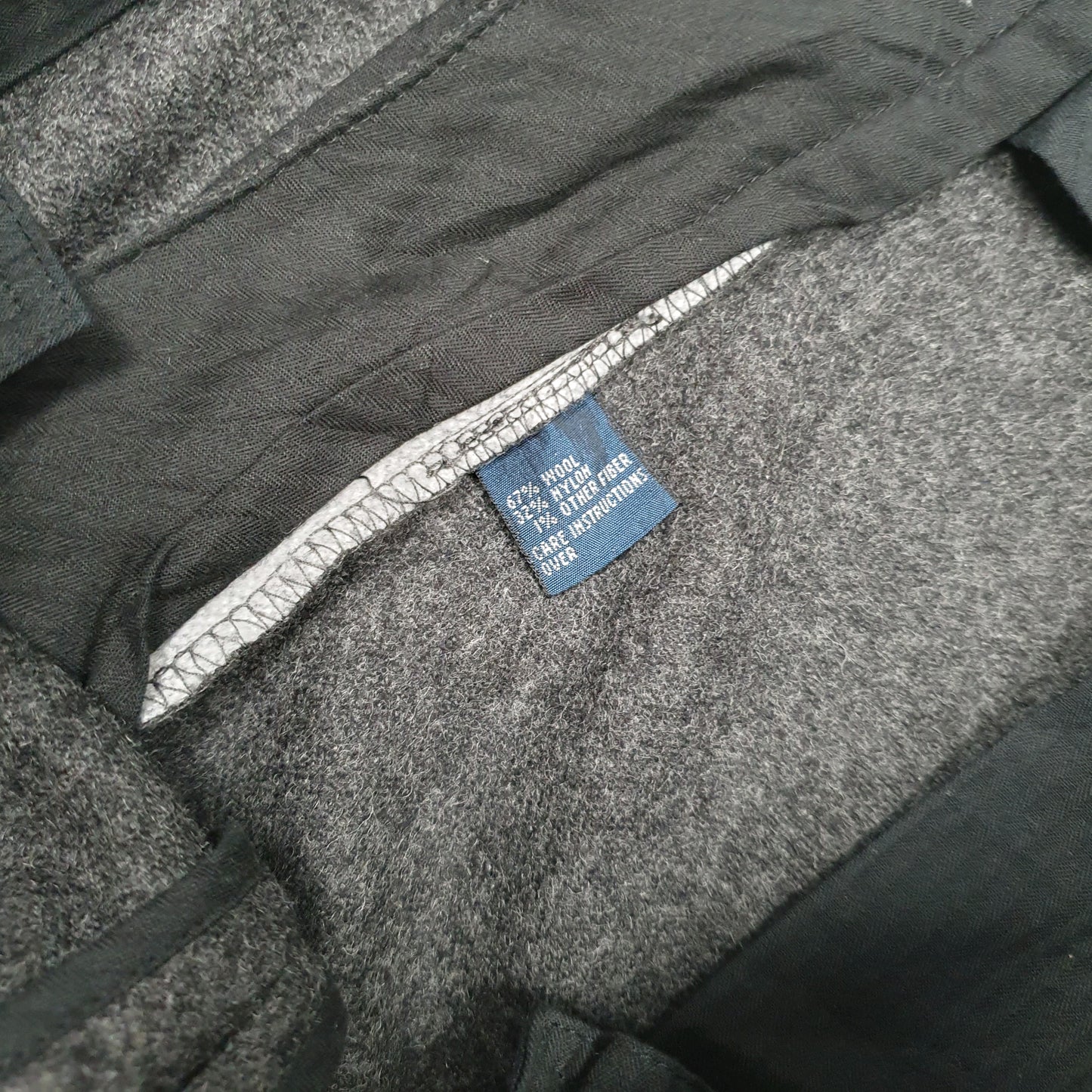 Mens Grey Polo Ralph Lauren Vintage 00s  Trousers