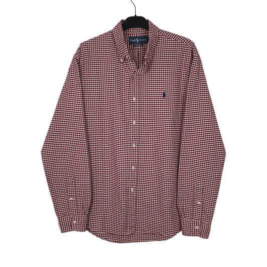 Mens Burgundy Ralph Lauren  Long Sleeve Shirt