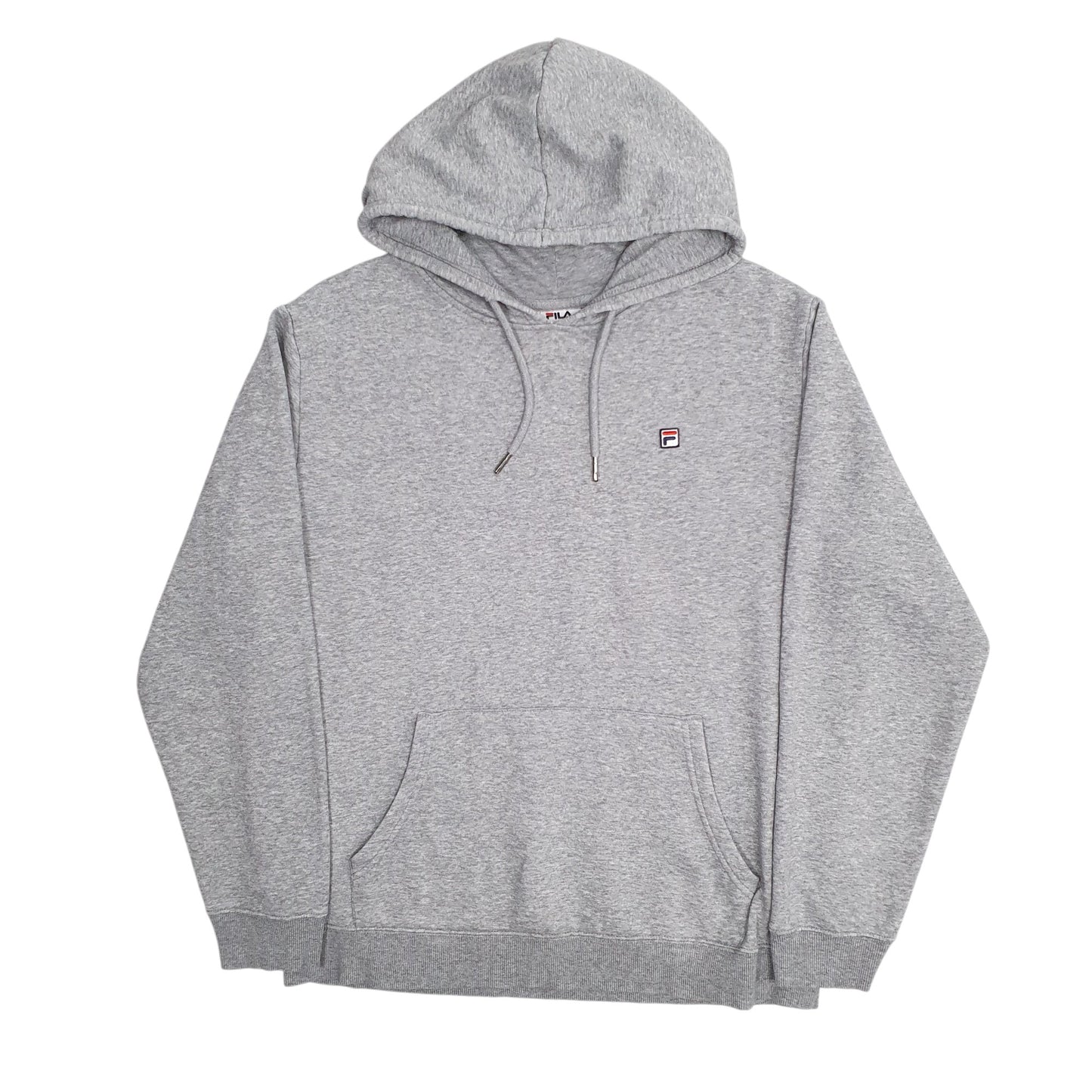 Mens Grey Fila  Hoodie Jumper