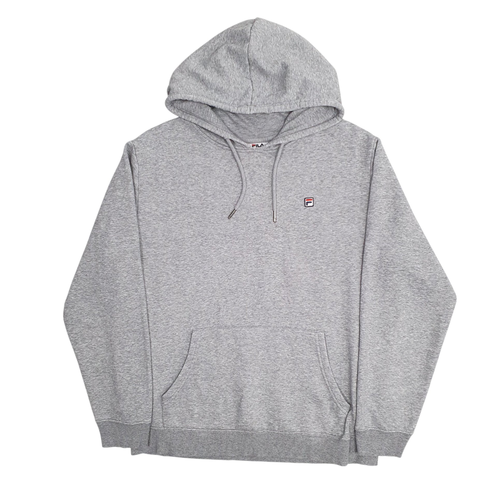 Mens Grey Fila  Hoodie Jumper