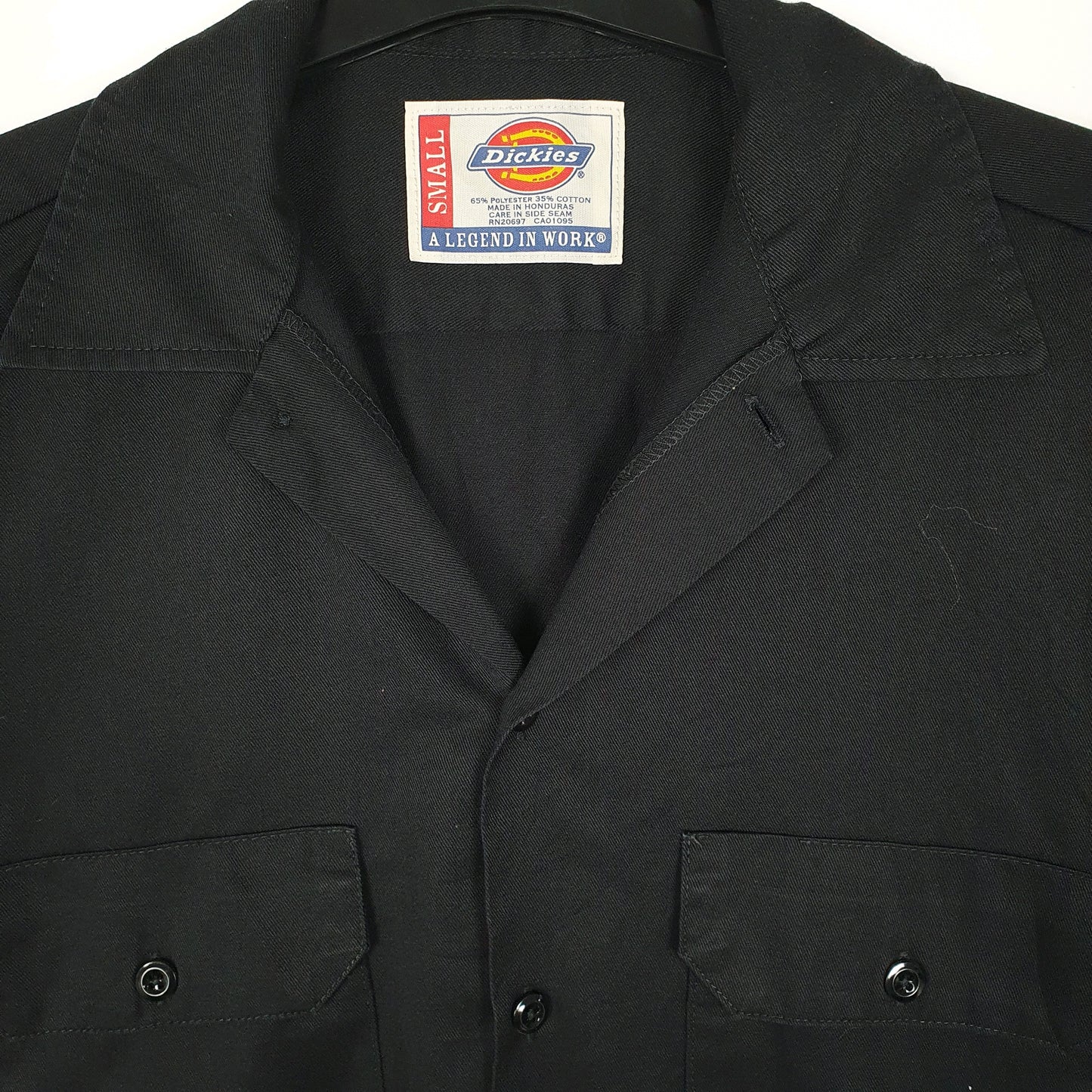 Mens Black Dickies   Shirt