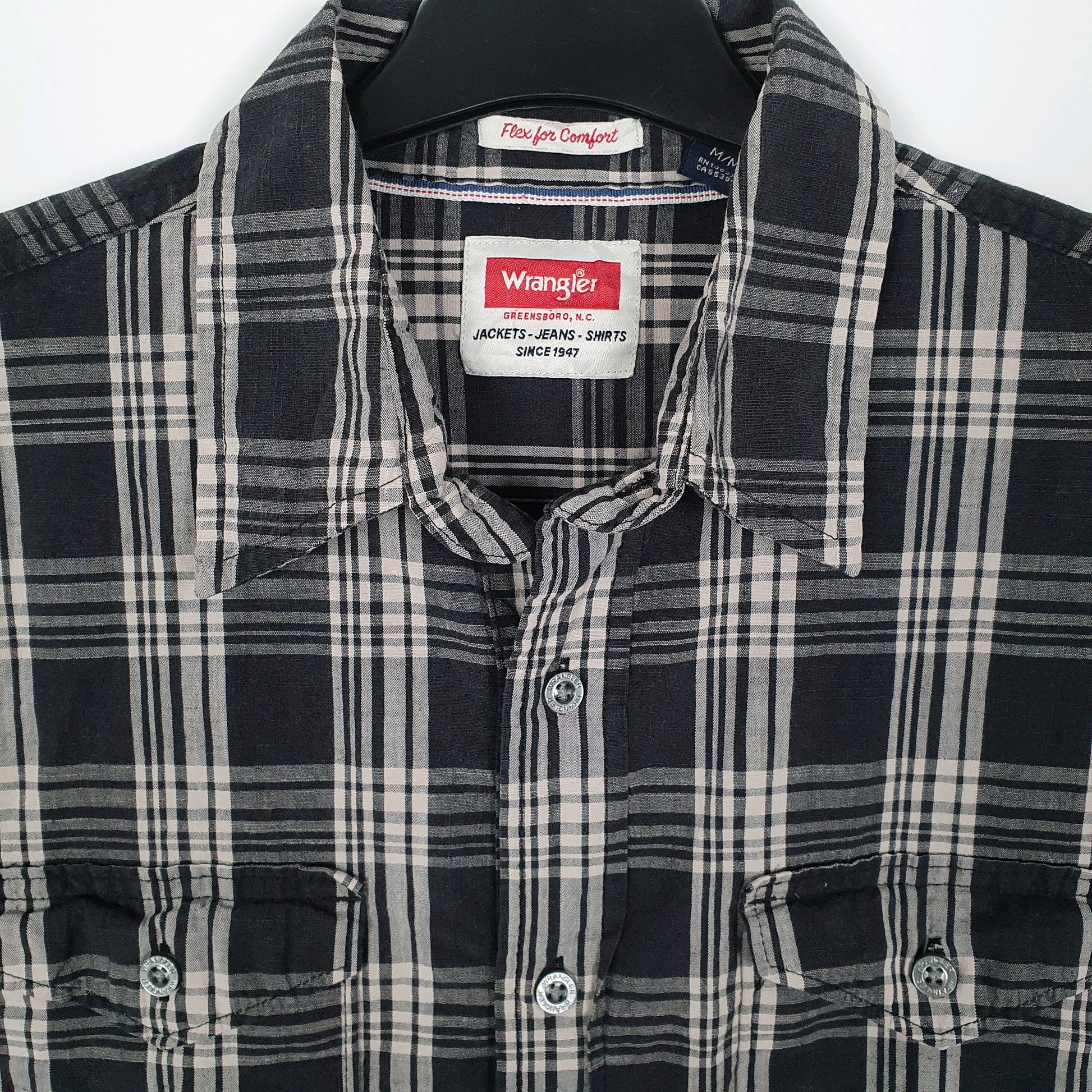 Mens Black Wrangler   Shirt