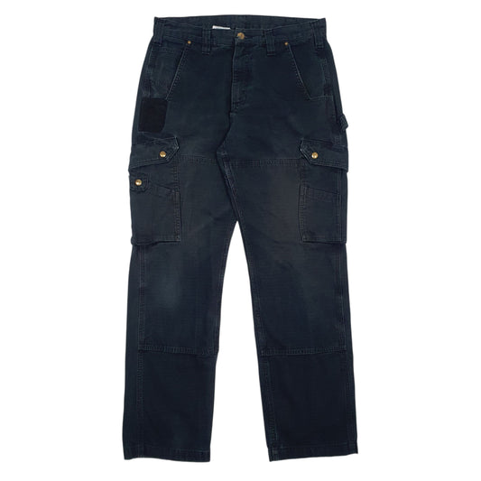 Mens Black Carhartt  Cargo Trousers
