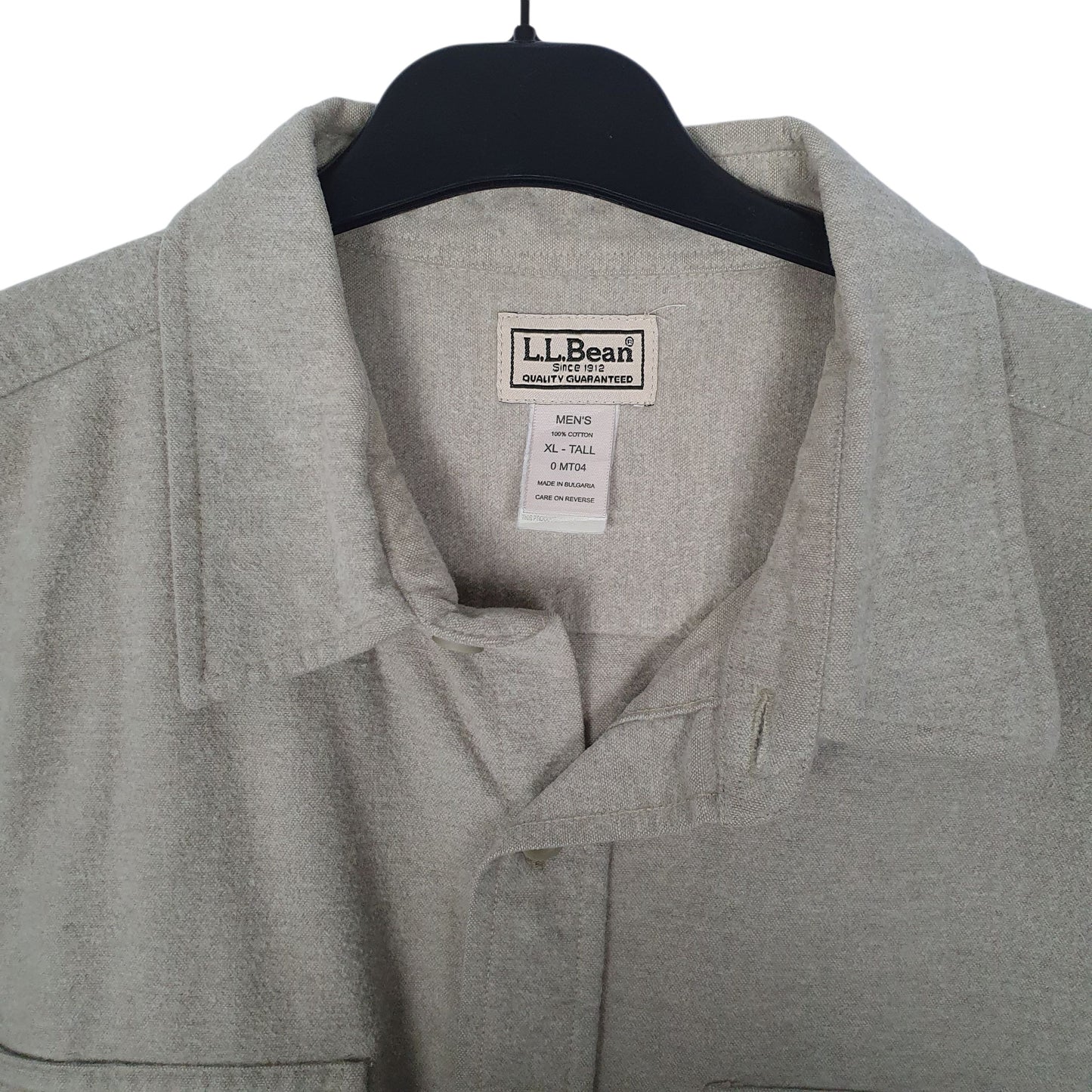 Mens Green L.L.Bean Chamois  Shirt